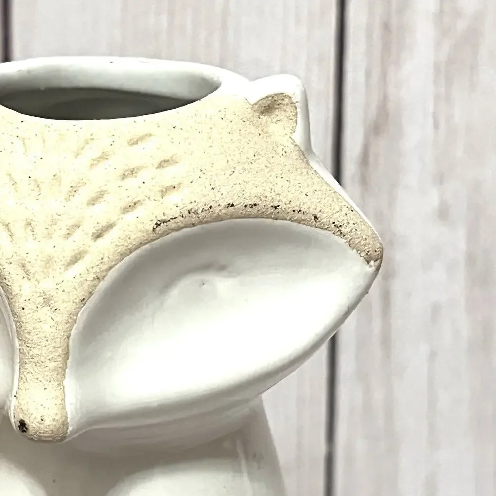 Target Stoneware Woodland Fox Ceramic Bud Vase 5.5” Cabincore